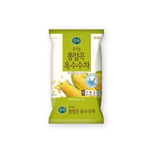 순작 유기농 통알곡 옥수수차, 500g, 4개