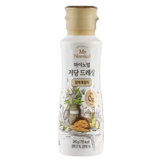 마이노멀 저당 드레싱 참깨흑임자, 240g, 1개
