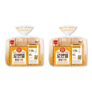 삼립 로만밀 통밀식빵, 420g, 2개