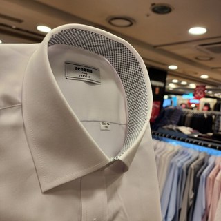 NC불광점 레노마 # # 텐셀구김 없고 실크처럼 부드러운 정통 드레스 배색 일반핏 긴팔셔츠 RZRSGP-904-WH-55