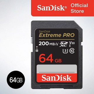 샌디스크코리아 공식인증정품 SD메모리카드 SDXC Extreme Pro 익스트림 프로 UHS-I SDSDXXU 64GB ( 공식수입정품 ), 1개