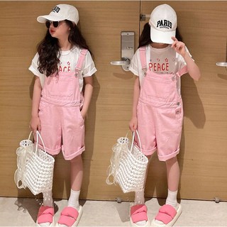 주니유니 핑크핑크멜빵바지