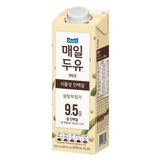 매일두유 99.9 950ml X2팩/무가당두유/고단백두유/무배, 2개