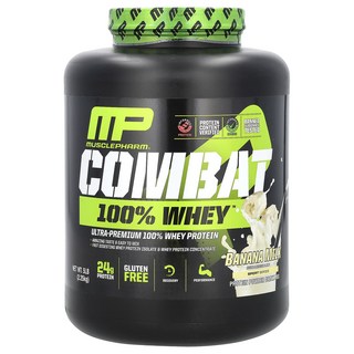 MusclePharm Combat 100% 유청단백질 바나나 우유맛 2.25kg (5lbs) – 1개 머슬팜컴뱃 MusclePharm Combat 100% 유청단백질 바나나 우유맛 2.25kg (5lbs) – 1개 머슬팜컴뱃