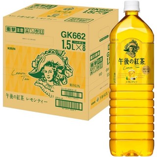 Kirin 기린 오후의 홍차 레몬티 500ml 6팩, 8개, 1.5L