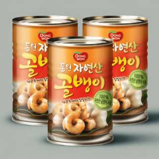 동원 자연산 골뱅이, 400g, 3개