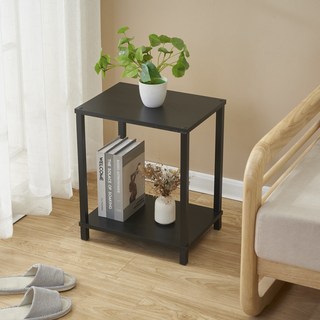 데코트리 모던 2단 협탁 사이드 테이블, 블랙