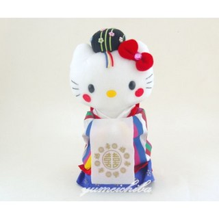 헬로키티 한국 한정판 봉제 인형 한복 신부 결혼