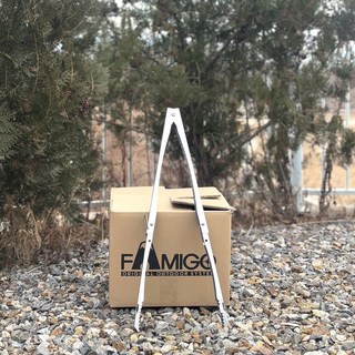 파미고 차콜스틱 장작 숯집게 소형 대형 40cm 60cm 불멍 캠핑, 1개, 대형-[L]