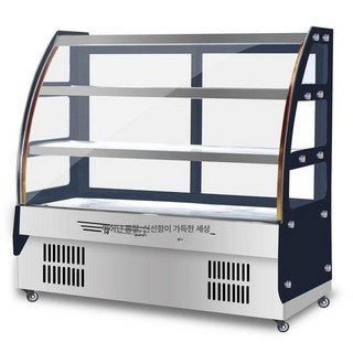 마트 냉장고 쇼케이스 평대 진열대 정육점 채소 대형, A신형 사각형 뒷문 100x66x120cm