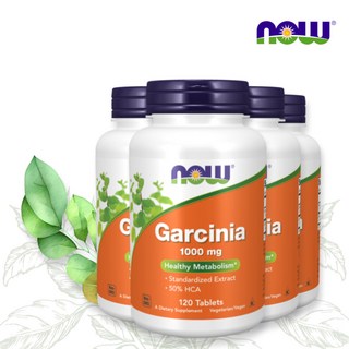[4세트] 나우푸드 가르시니아 1000mg 120정 캄보지아 HCA 500mg 하이드록시, 4개