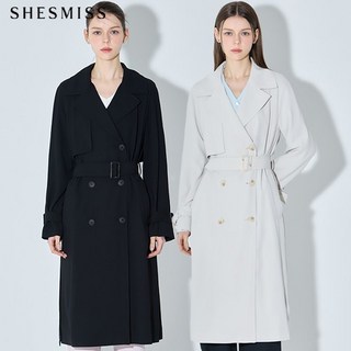 리스트 하프 더블 버튼 트렌치코트 택가격 398000원