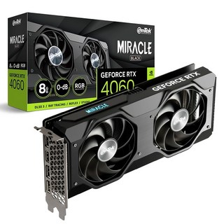 이엠텍 지포스 RTX 4060 MIRACLE BLACK D6 8GB