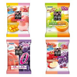 일본 오리히로 곤약젤리 8가지맛, 12개, 240g