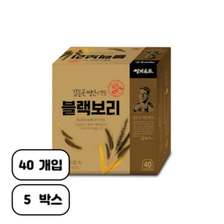 쌍계명차 김동곤 명인이 만든 블랙보리 티백, 1.2g, 40개입, 5개