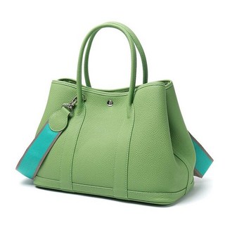 패딩백 여성용 소가죽 토트백 캔버스 와이드 텀블러백