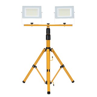 LED투광기 세트 2등용 100W(50W+50W) 투광등 휴대용 접이식 AC코드, 1개