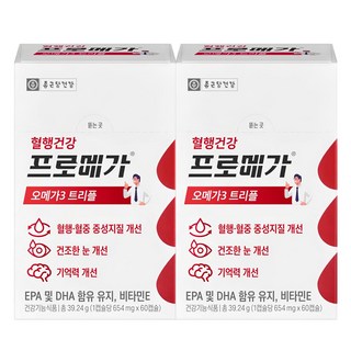 종근당건강 프로메가 오메가3 트리플 장용성 60정 2개 상품 이미지