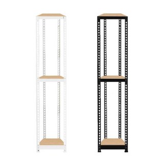 스피드랙 조립식 앵글 철제 틈새수납장 틈새선반 3단 300 x 600 x 2100, 화이트, 색상