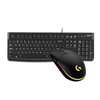 로지텍 K120 NEW 유선 키보드+로지텍 G102 블랙 (벌크) 게이밍 유선 마우스세트, K120 + G102, 일반형