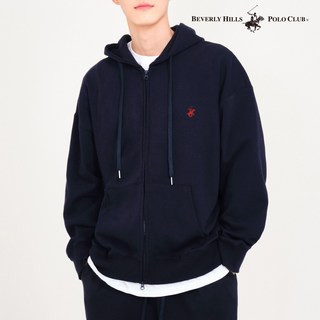비버리힐즈폴로클럽 남여공용 특양면 오버핏 자수로고 투웨이 후드 집업 EPO9T00
