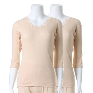 캐리루시 여성용 40수면 매쉬 7부 상의 2p 사용 모습