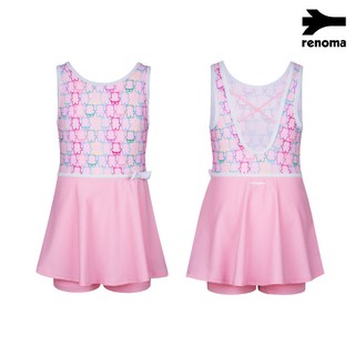 레노마 여아 컬러베어 원피스 수영복