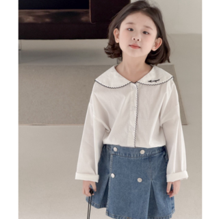 하와즈 라운드 빅카라 화이트 셔츠