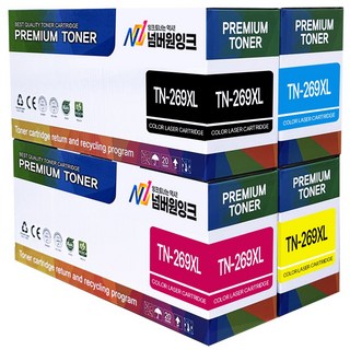 브라더 호환 TN-269XL 대용량 재생토너 4색세트 이미지