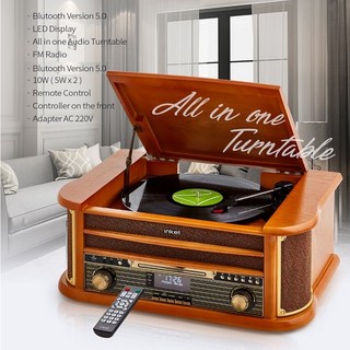 인켈 턴테이블LP 올인원 블루투스 오디오 시스템 CD USB FM라디오 스피커내장-P2/IK-A2080LP, 인켈 x LP턴테이블