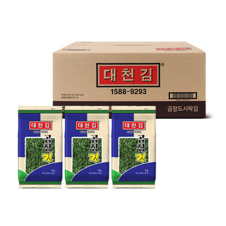 대천김 구운김 조미김 곱창김 도시락김 40봉 본사직송 본사직영, 1박스