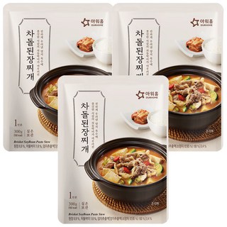 아워홈 차돌 된장찌개, 300g, 3개