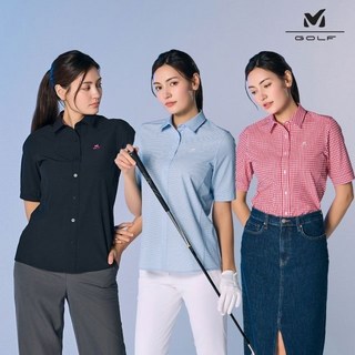 [쇼핑엔티] 밀레골프 25SS 최신상! 기능성 에어 쿨 핏 셔츠 3종 여성