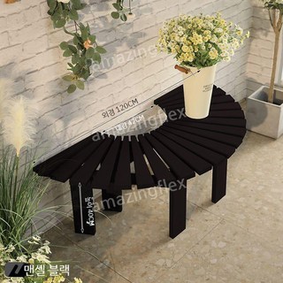 원형 타원 벤치 야외 의자