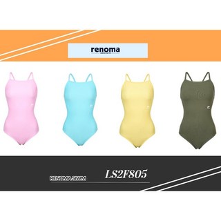 레노마수영복 여성 싱글 스트랩 탄탄이 미들컷 원피스 RN-LS2F805