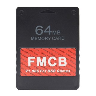 FMCB V1.966 Memory Card Flash Stick 어댑터 PS2 PS1 비디오 게임 콘솔 용., 64MB, 1개, Only 64MB fmcb