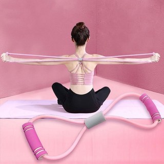 홈트 필라테스 스트레칭 튜빙 밴드 멀티밴드 요가밴드 홈트밴드 요가소도구, 8자튜빙밴드 블루, 1개