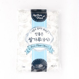 새롬 1kg 습식쌀가루 (가루멥쌀) – 1개 새롬 1kg 습식쌀가루 (가루멥쌀) – 1개