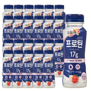 빙그레 요플레 프로틴 드링크 딸기바나나 210ml, 프로틴 드링크 딸기바나나 210ml 12입, 12개