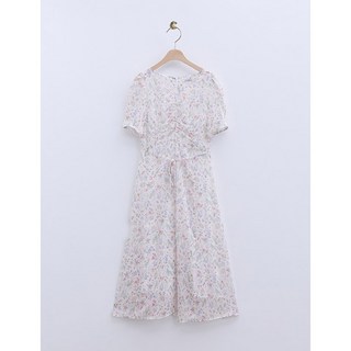 로엠 쉬폰 나염 셔링 원피스(1color)_RMOWE26RT6