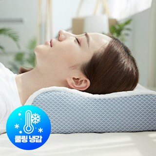 라이프필 코자요 빨아쓰는 고탄성 TPE 냉감 여름 경추 베개