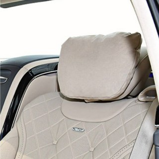 1+1차량용 자동차 목쿠션 목베개 고급 스웨이드, 1개, 그레이