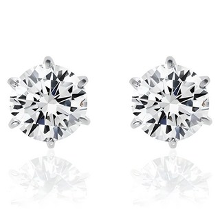 엔클레어 여성용 6프롱 Simulant Diamond 귀걸이 1캐럿