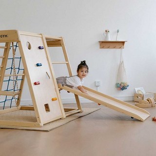 Avdar 실내 정글짐 미끄럼틀 유아 아기 그네 원목 놀이기구