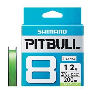시마노 핏불 8 PE 라임그린 300m-PITBULL 80.8호, 단품, 1개