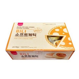 [2508CO(과자/간식류(빵/베이커리))]삼립 미니 소프트 치즈케익 40G X 20