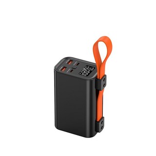 100W 보조배터리 고속 충전 30000mAh 대용량 노트북 캠핑용 무선 충전기 배터리, A. 블랙 (단일 IC 버전)