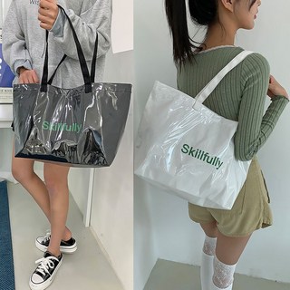 유유존 플러슈에코백 나일론 숄더 여성 가방 데일리 빅사이즈