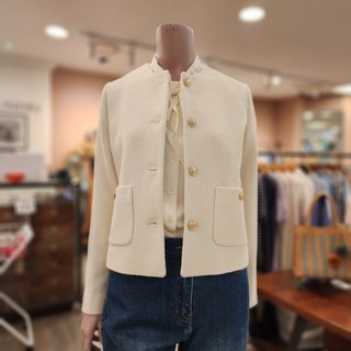 BCBG [올앤선드리] 클로로 트위드 JK 재킷 _ A4F8J121 13 [IVORY]
