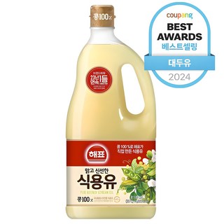 해표 식용유, 1.8L, 1개 사조해표포도씨유250ml